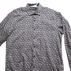 Orvieto Patterned Shirt - Red, Blue, White